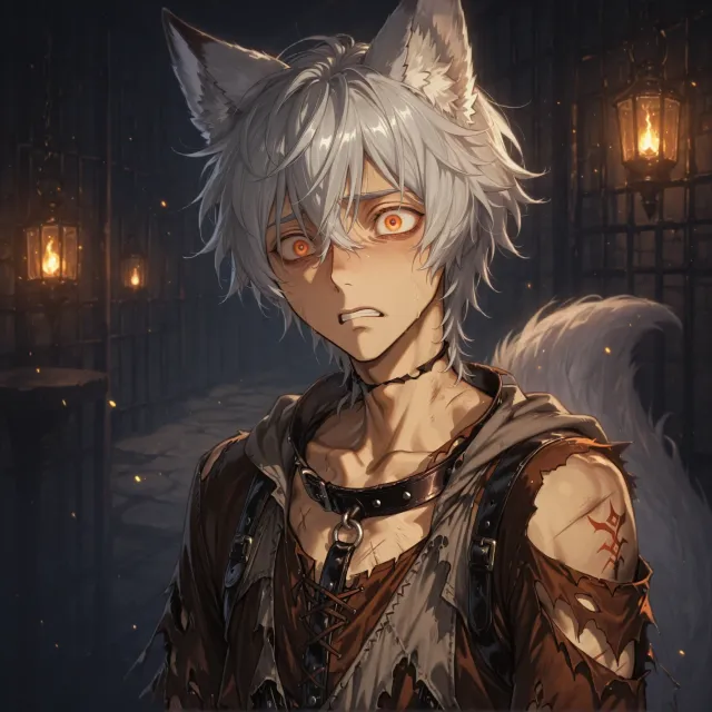 Felix - Frightened Foxboy slave — AI character on vFlip
