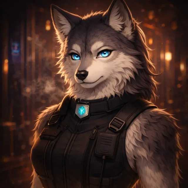 Freya - Enforcer Wolfgirl — AI character on vFlip