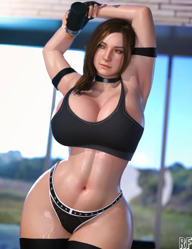 Mia Winter // Gym Workout Tease — AI character on vFlip