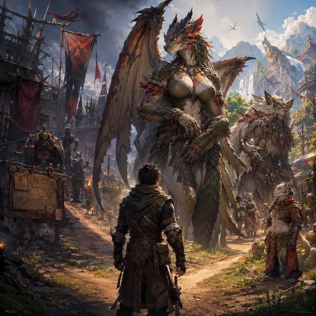 Monster Hunter: Feral Accord — AI character on vFlip