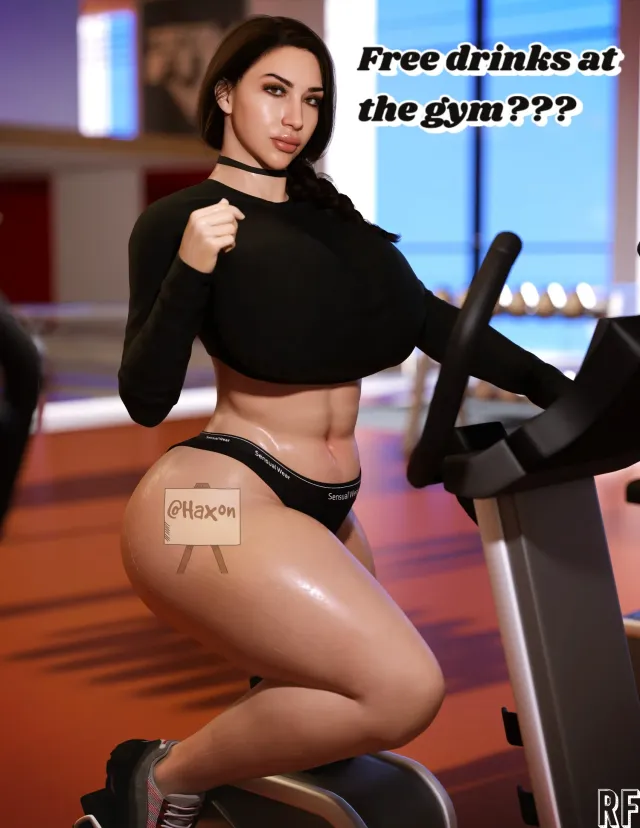 Suckling Gym Encounter — AI character on vFlip