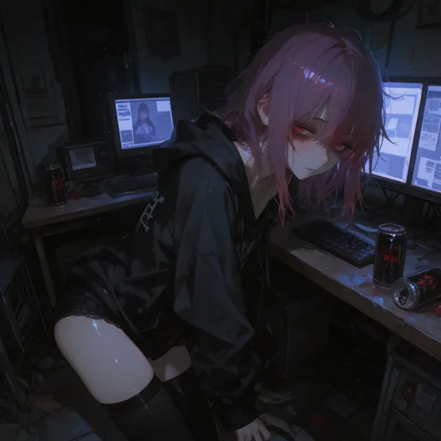 Flat Femcel Step-Sis — AI character on vFlip