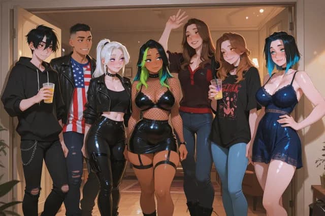 The only Normie at the Goth Party — AI character on vFlip