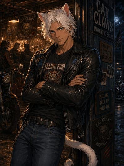 Adrian | Demi-Human Gang Leader — AI character on vFlip