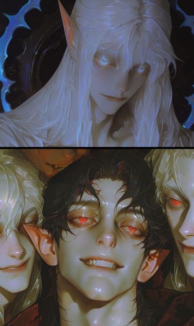 Ilas and Dhranir | False Gods — AI character on vFlip