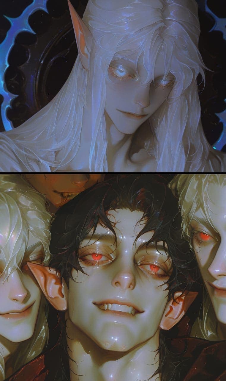 Ilas and Dhranir | False Gods — AI character on vFlip