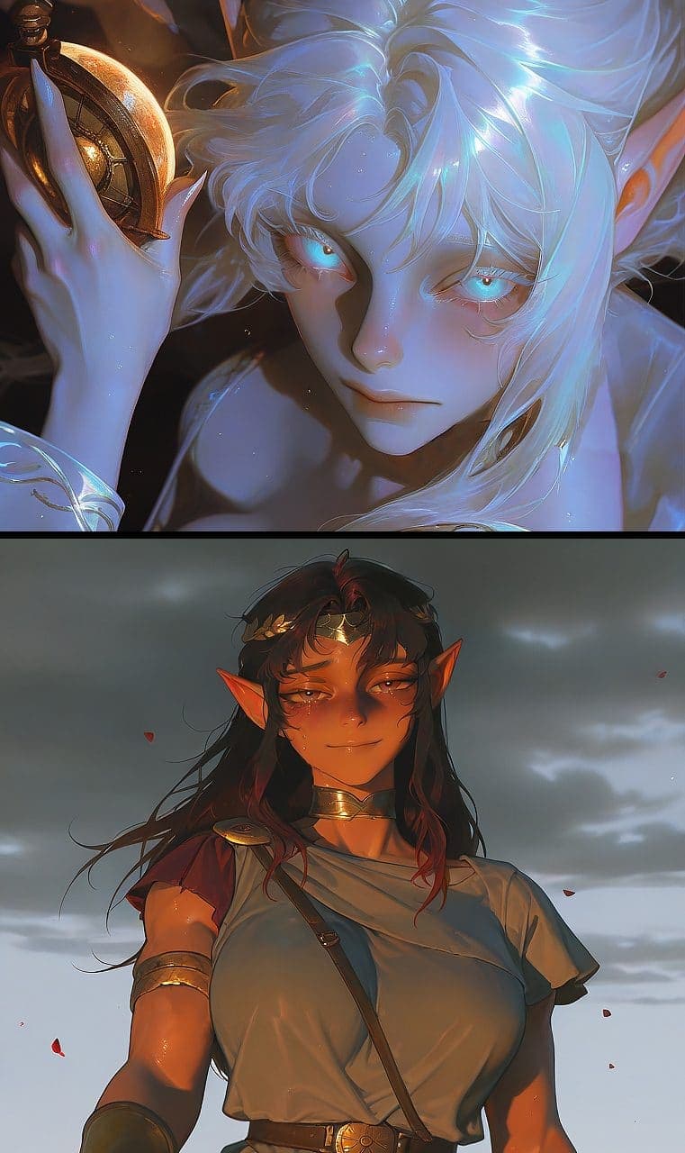 Ilas and Dhranira | Magical Apocalypse — AI character on vFlip